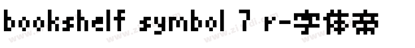 bookshelf symbol 7 r字体转换